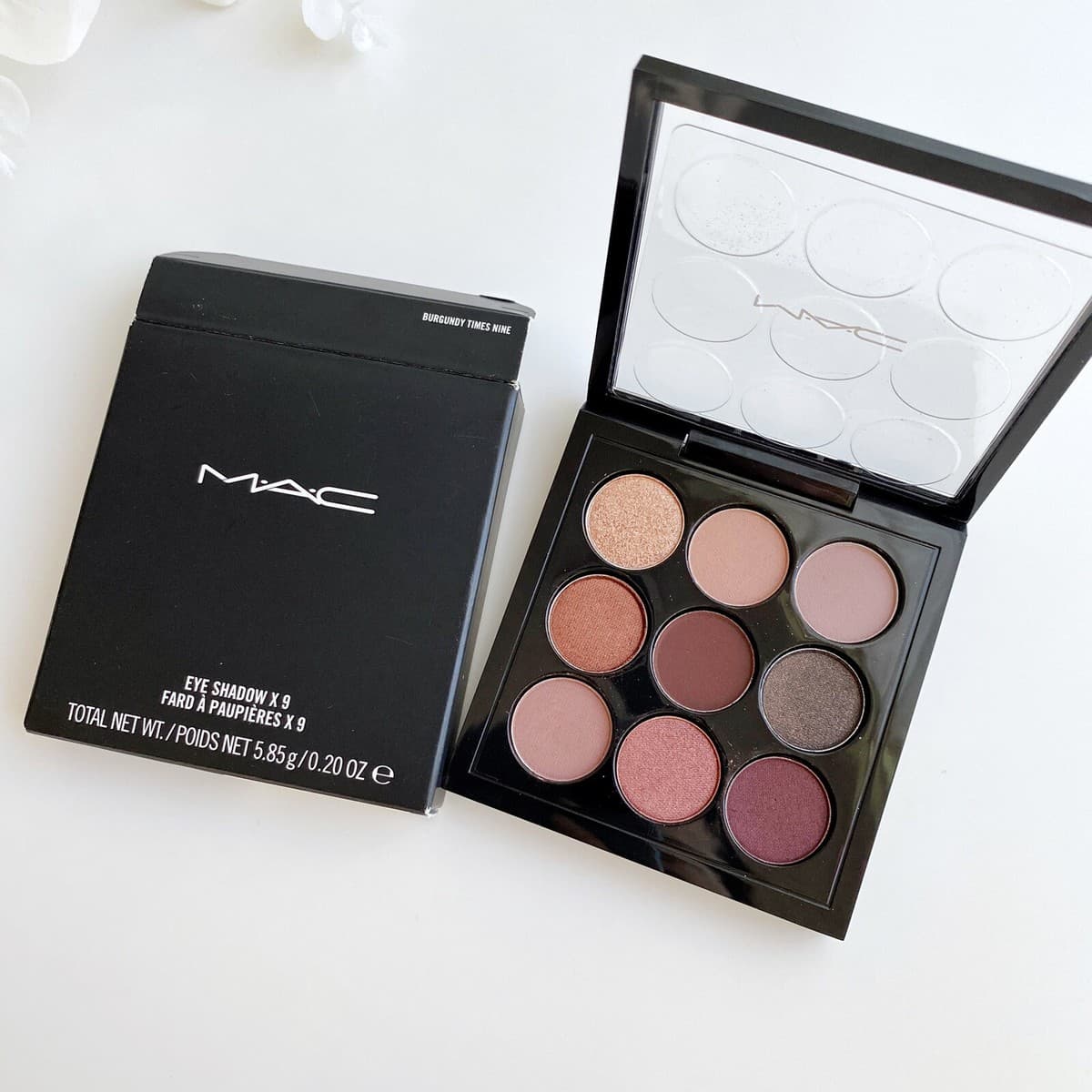 MAC Eye Shadow X 9 Palette - BURGUNDY TIMES NINE - .2oz / 5.85g ...