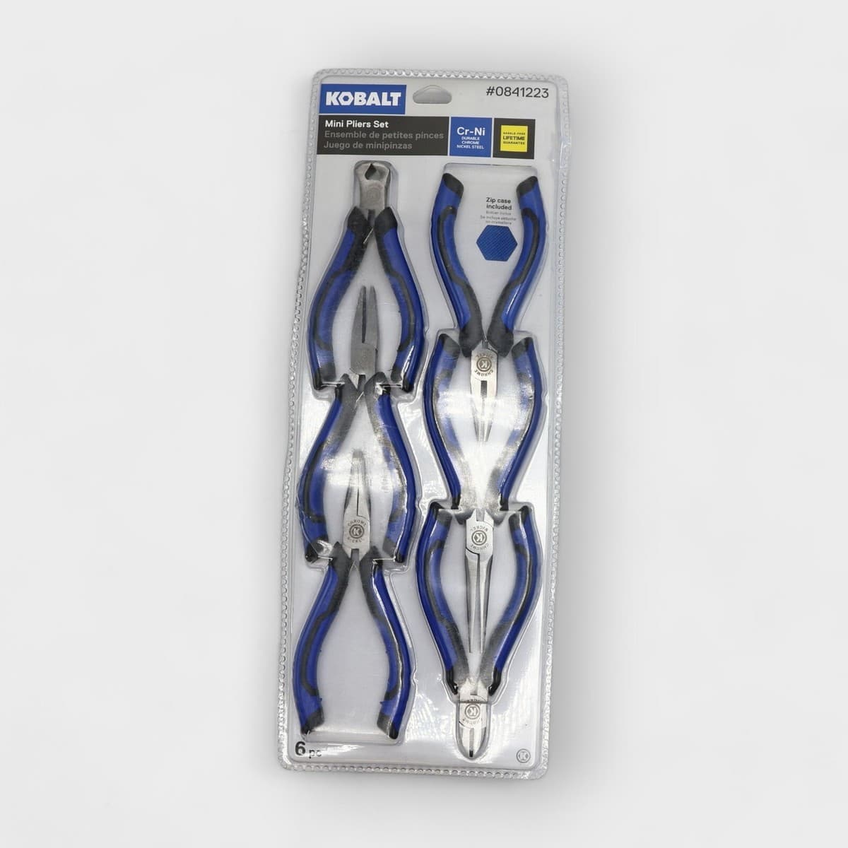 Kobalt 6 Piece Mini Plier Set Nickel Steel Molded Grip | eBay