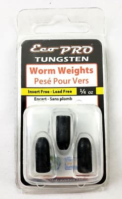 Eco Pro Tungsten 1/4oz Worm Weights 3 Pack - Insert/Lead Free, Black | eBay