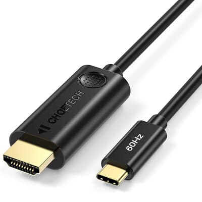 CHOETECH USB C to HDMI Cable 4K@60Hz (Thunderbolt 3 ...