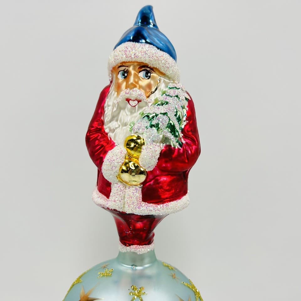 Christopher Radko Twilight Santa Finial Christmas Tree Topper 15” 1995 ...