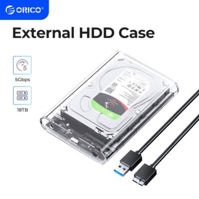 ORICO 3.5'' USB3.0 Hard Drive Enclosure for 2.5/3.5'' SATA HDD ...