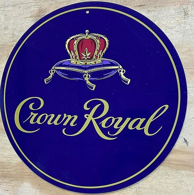 Crown Royal Logo Aluminum Tin Sign 12" | eBay