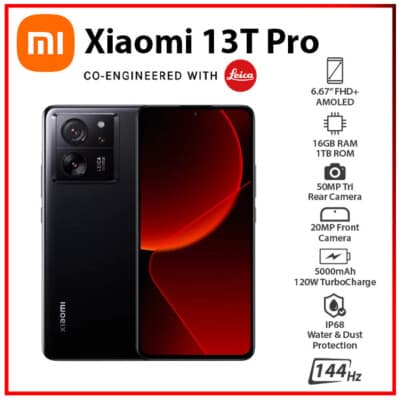 NEW Xiaomi 13T Pro 5G BLACK 16GB+1TB Dual SIM Unlocked ...