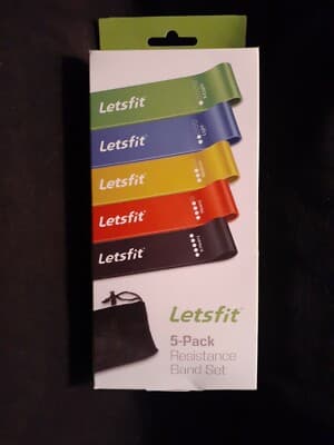 Letsfit JSD01-5P Resistance Loop Bands - Pack of 5 for sale online ...