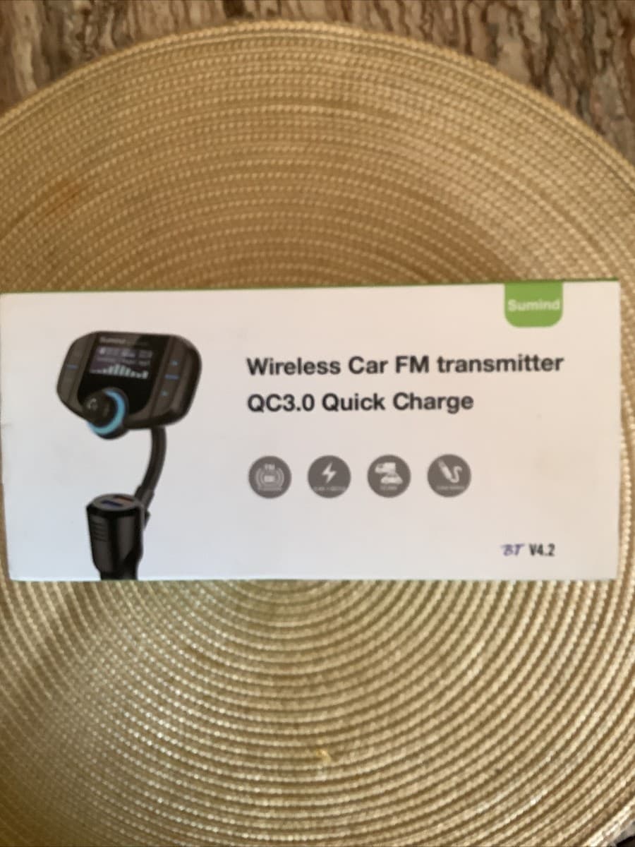 Upgraded Version Bluetooth FM Transmitter, Sumind Wireless Radio ...
