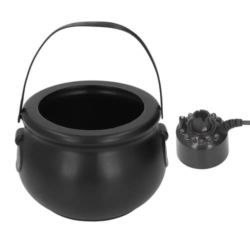 Cauldron Fog Machine 12 LED Color Changing Spooky Ambience Mist Maker ...