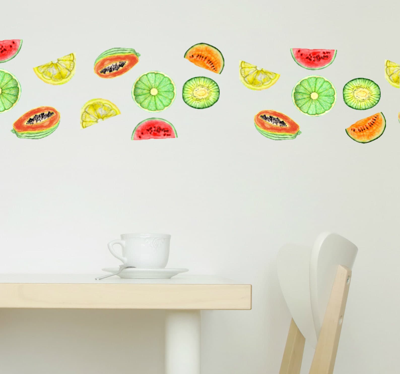 Wall Decals Fruits 9-set Removable Fruit Stickers for Walls - Etsy