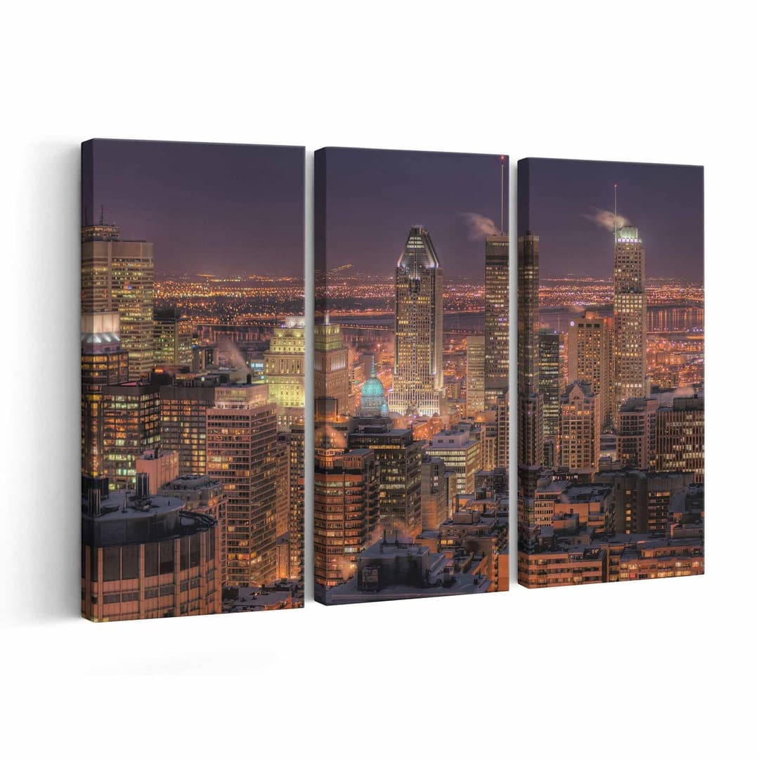 Montreal Skyline Canvas Print || Montreal Skyline Wall Art || Montreal ...