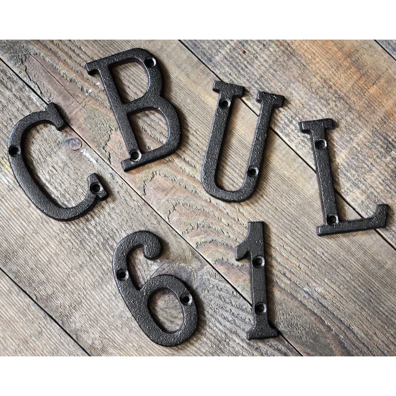 Cast Iron Metal Letters - Etsy