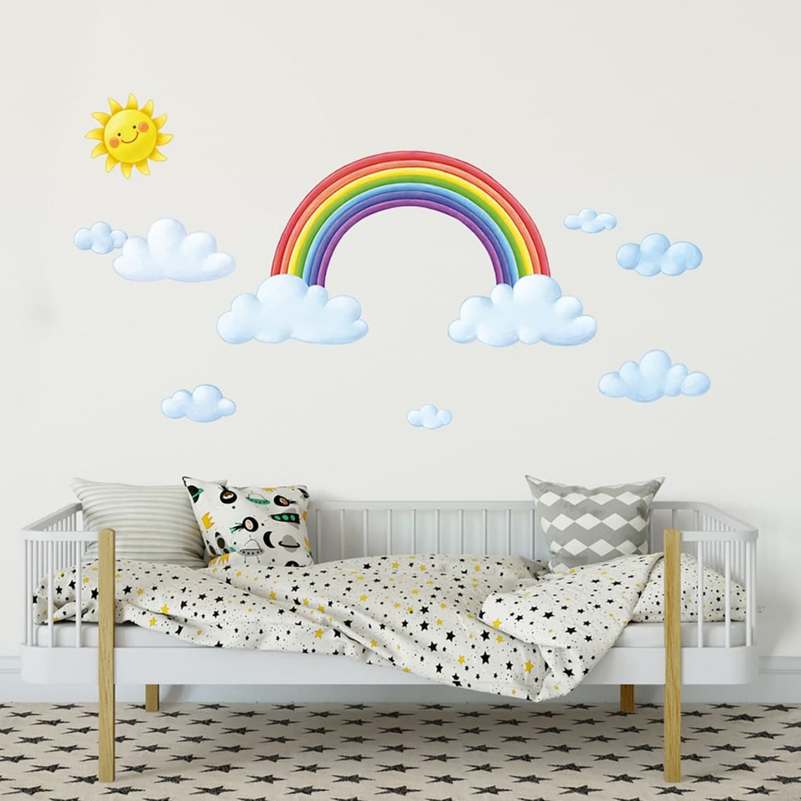DECOWALL DA-1913 Rainbow and Clouds Wall Stickers - Etsy
