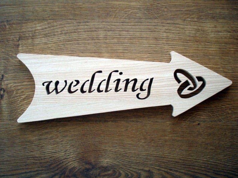 Wood Wedding Arrow Sign Wooden Sign House Sign Home Decor | Etsy