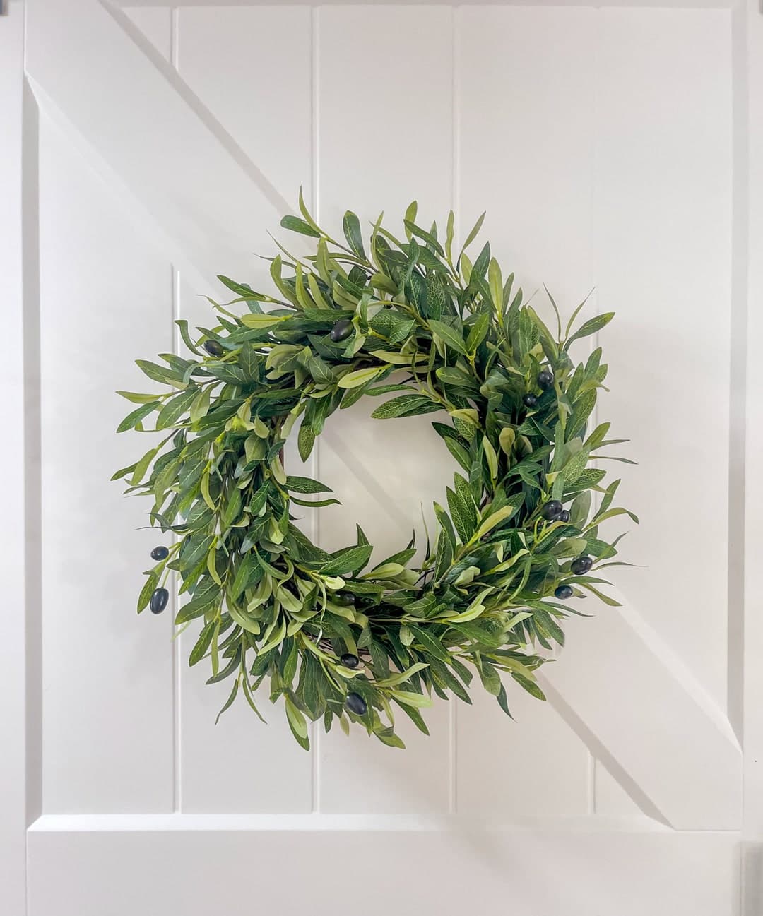 Olive Branch Wreath Greenery, Gift for Her, Year-round Wreath, Candle ...