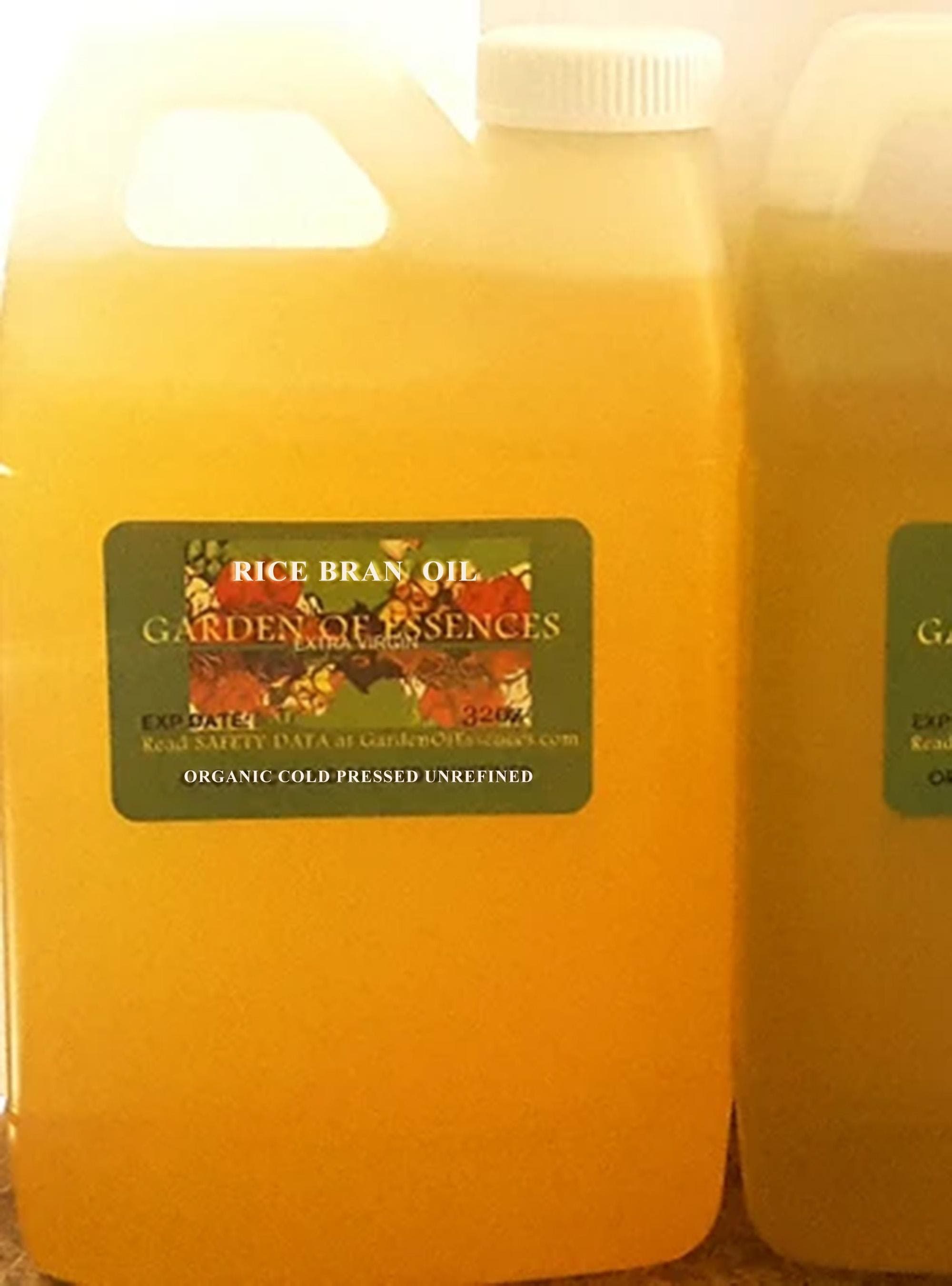 Organic Rice Bran Oil Cold Pressed Unrefined, Natural Vitamin E ...