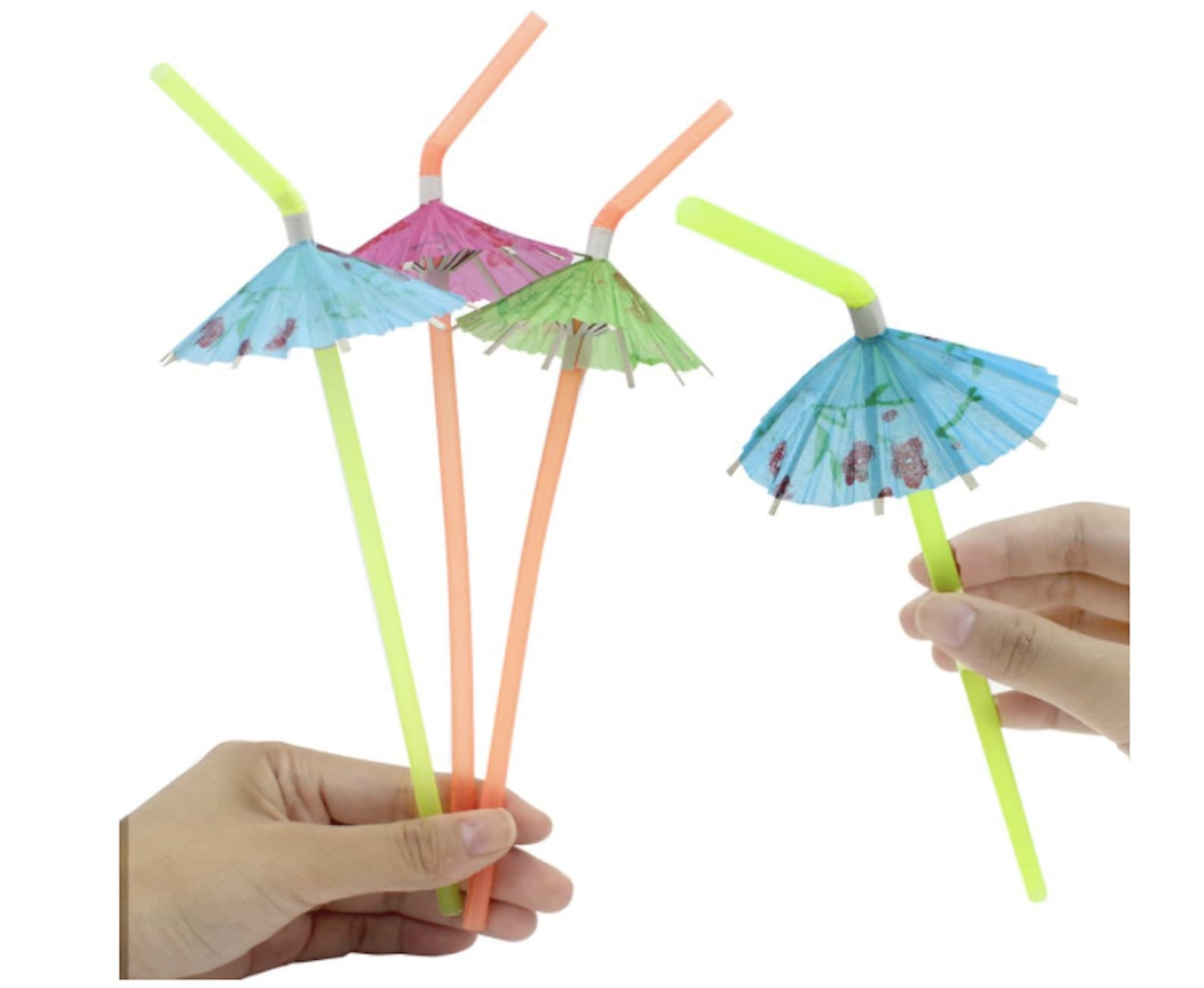 Umbrella Straws Umbrella Drinking Straws Party Straws Cocktail | Etsy
