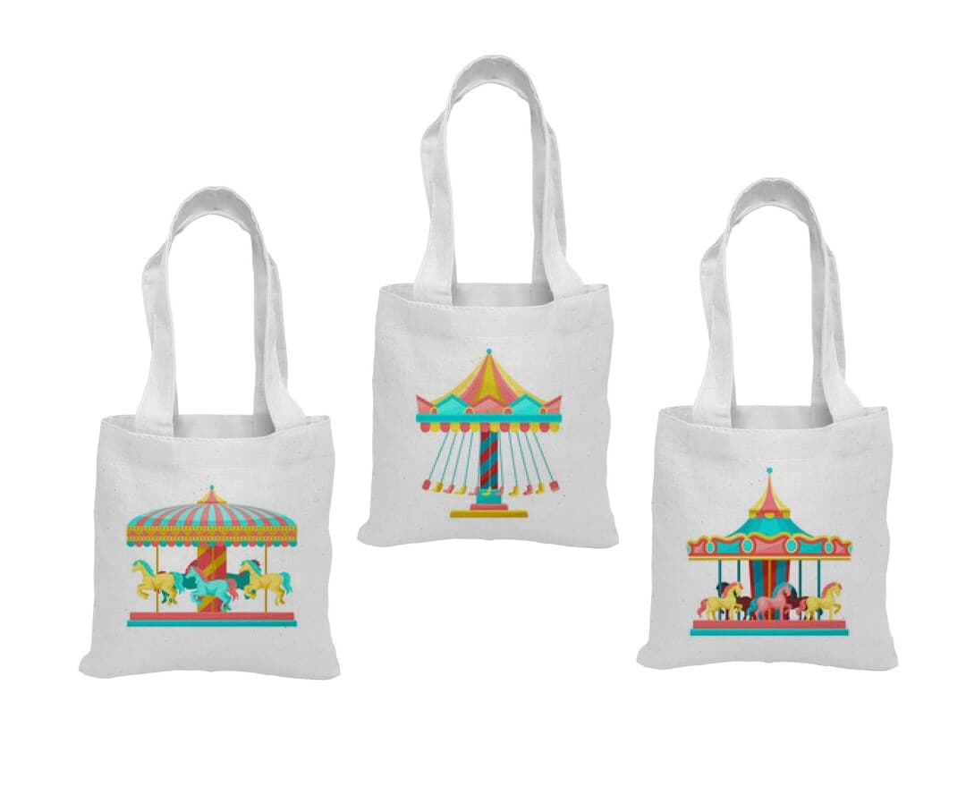 3 Carnival Treat Bags, Carnival Party Favor Bags, Carnival Party Favors ...