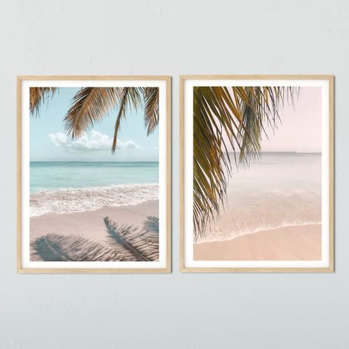 Beach Print Set of 3 Tropical Art Prints Summer Printable - Etsy