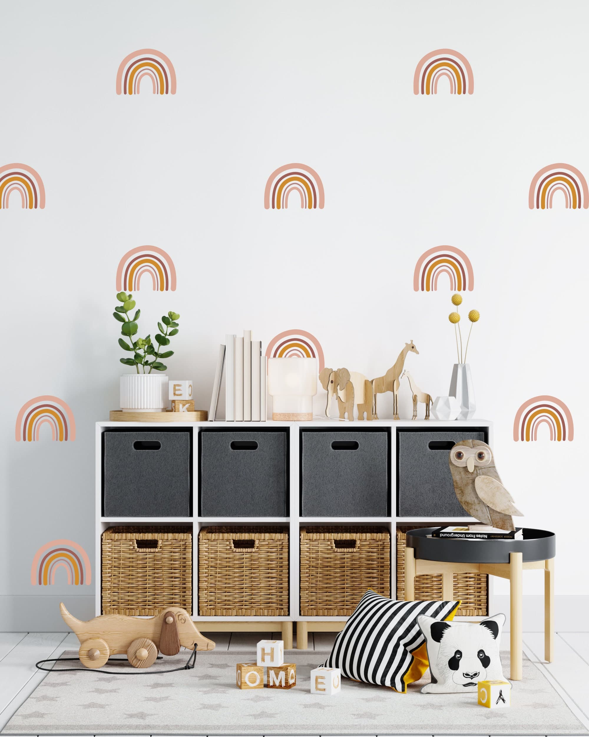 Boho Rainbow Wall Decals Rainbow Wall Stickers Rainbow | Etsy