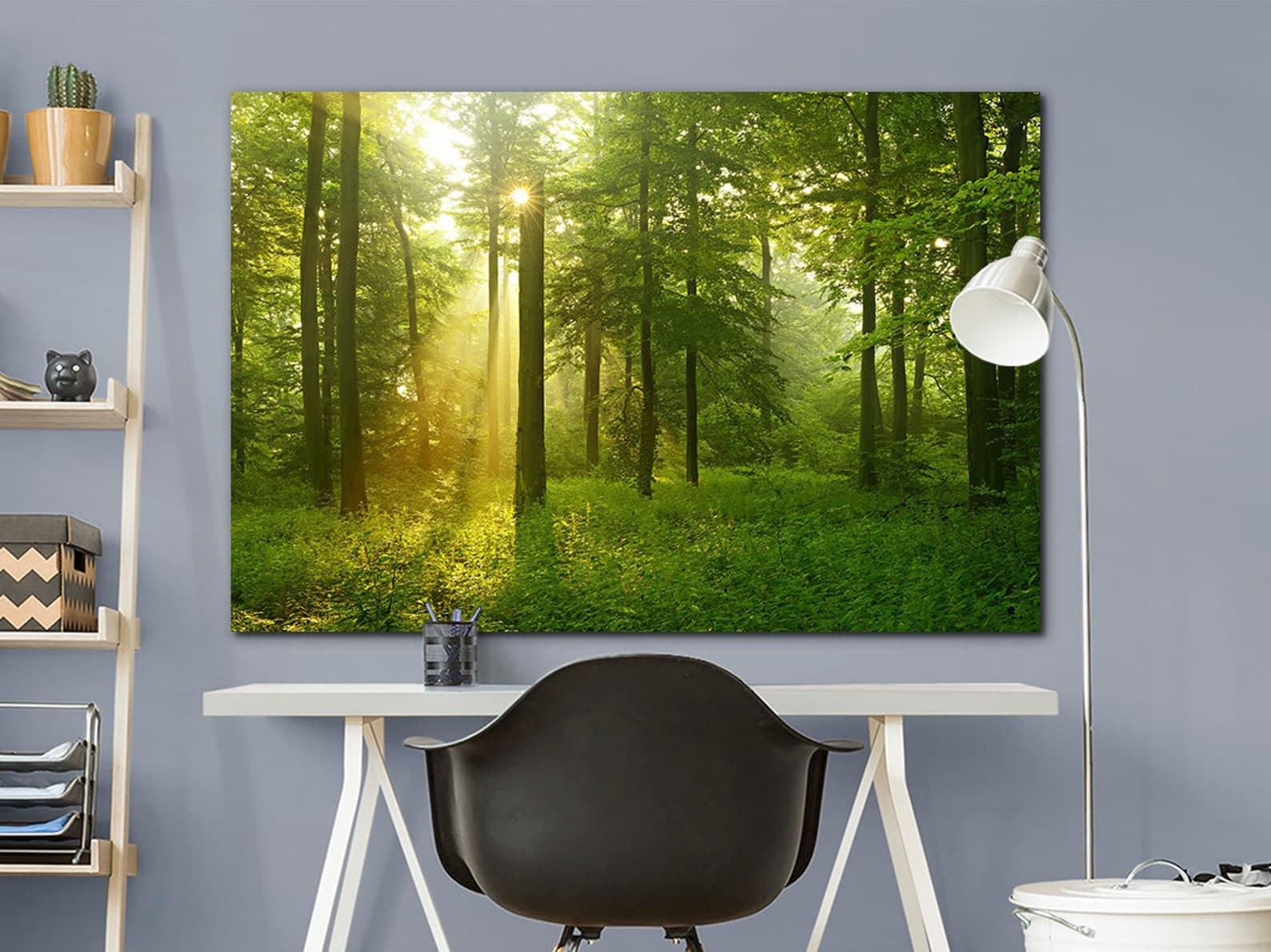Forest Canvas Forest Wall Art Nature Canvas Landscape Print | Etsy