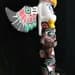 Northwest Coast Haida Art Eagle, Bear and Raven Wood Carved Totem Pole ...