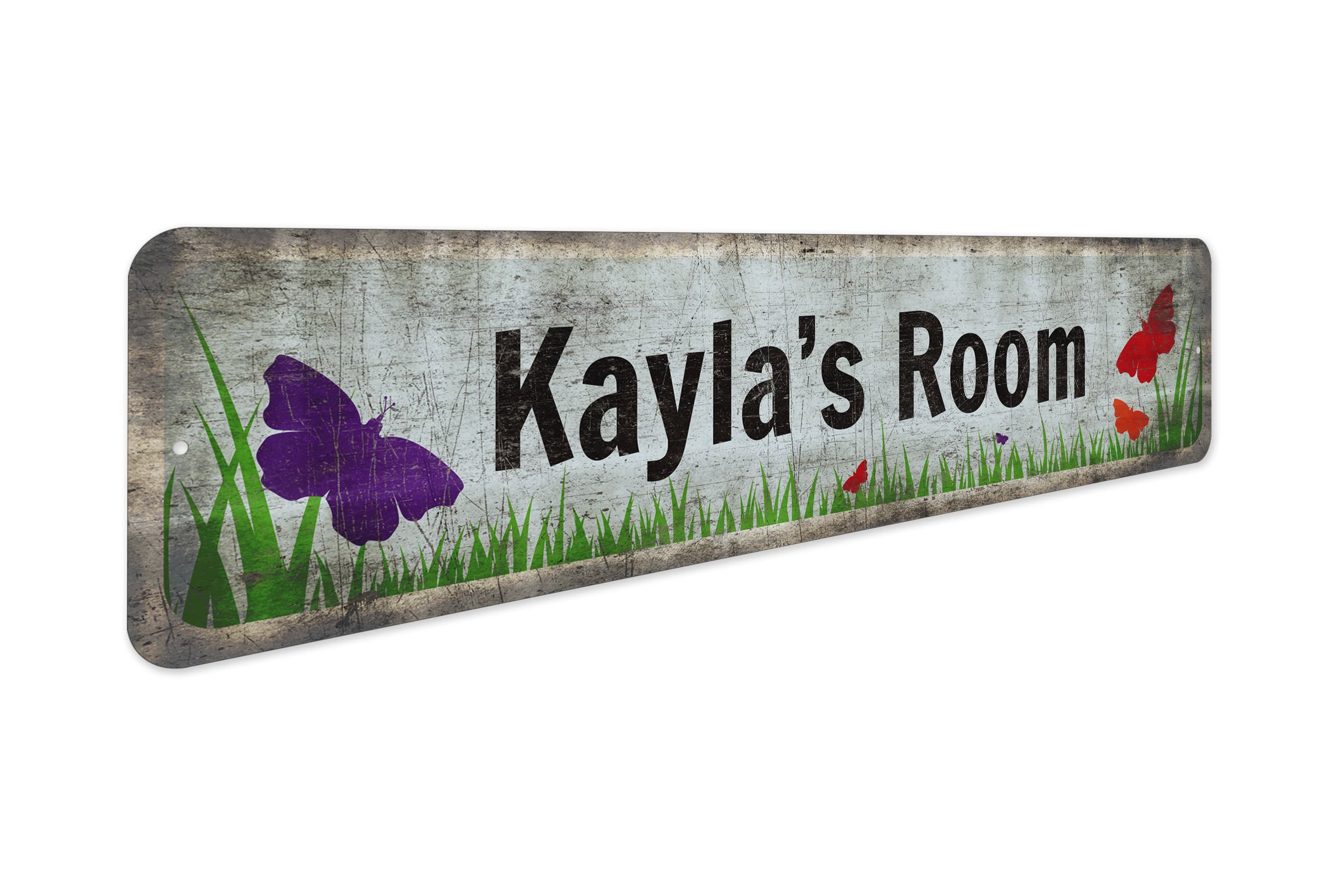 Butterfly Door Sign Kids Butterfly Door Personalized Sign - Etsy