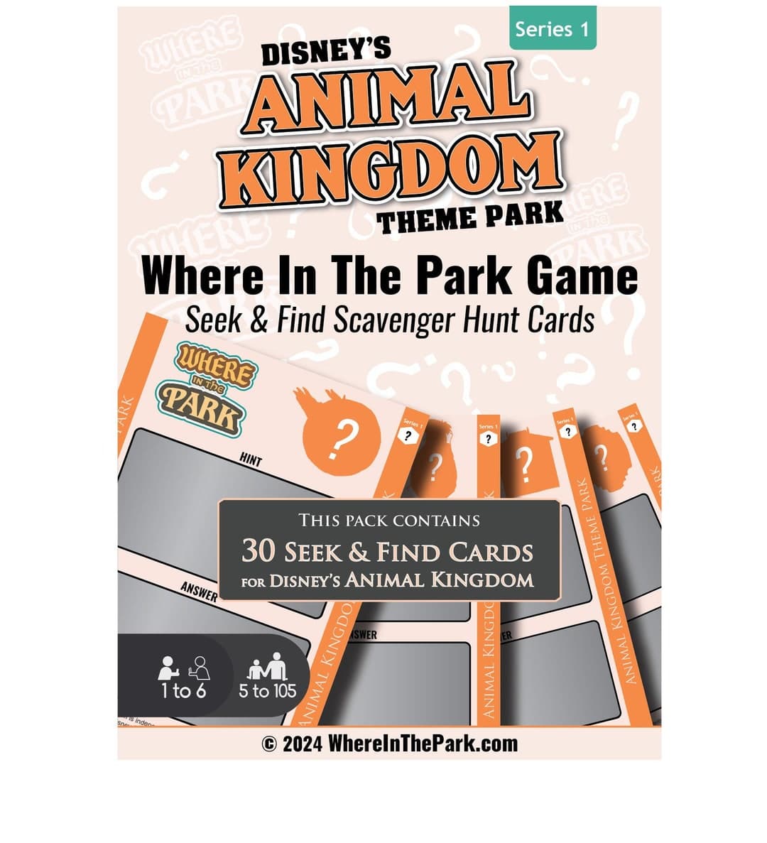 Animal Kingdom Seek & Find Scavenger Hunt, Where in the Park Game ...