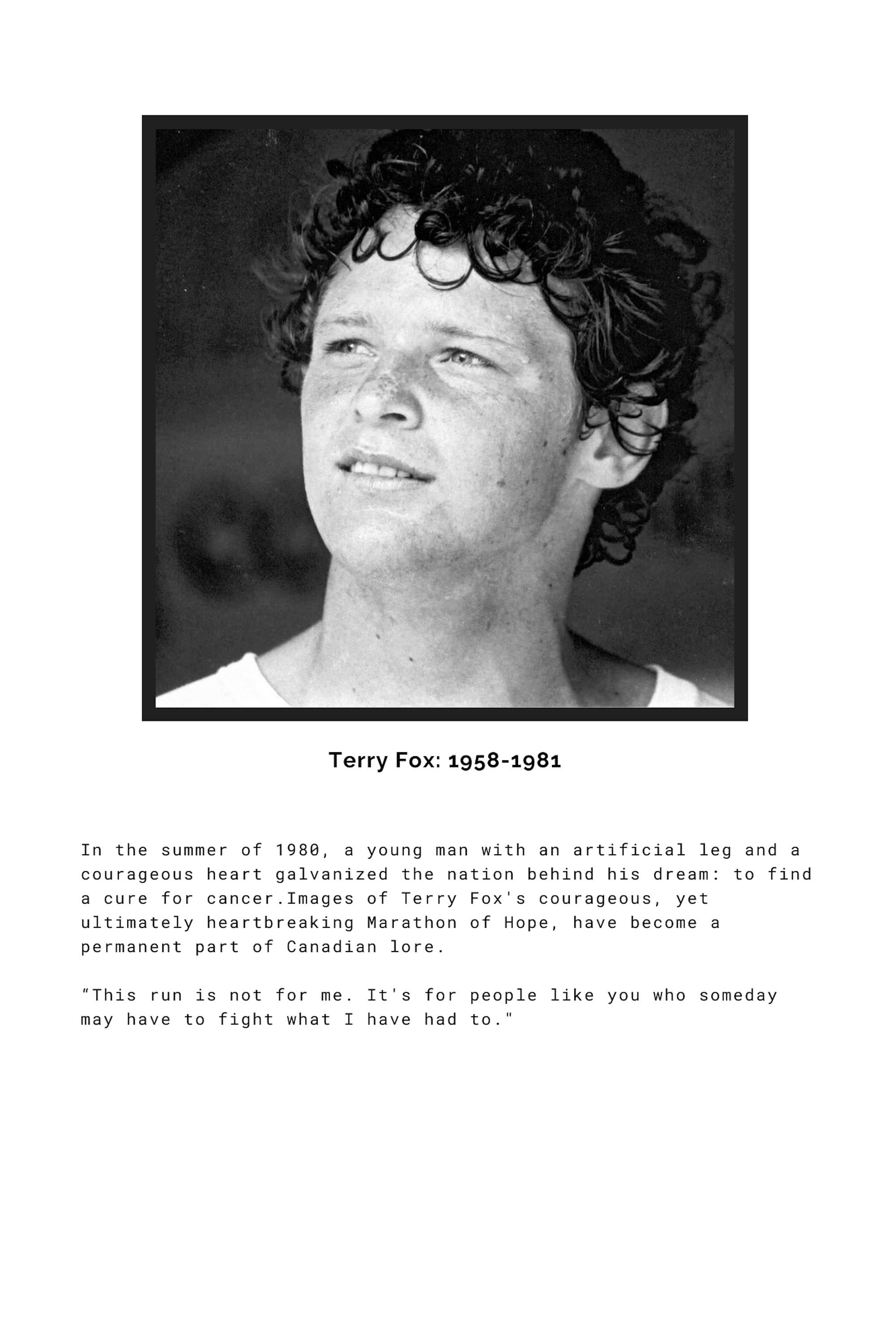 Terry Fox Poster