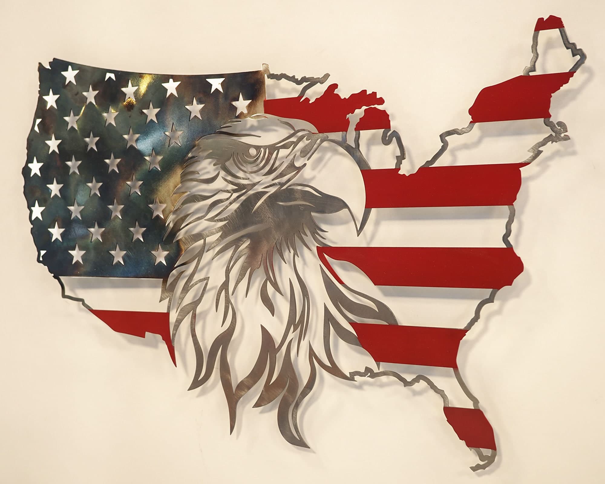 Metal Wall Art Us Flag at James Jain blog