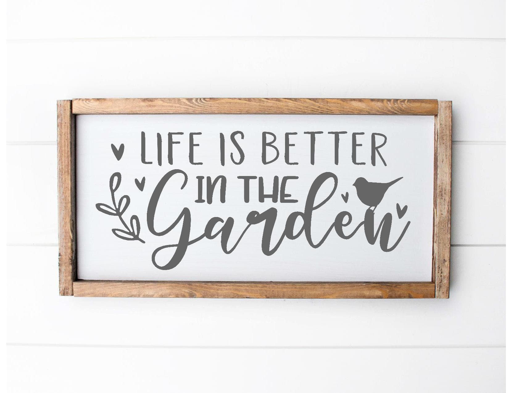 Life is Better in the Garden SVG Gardening SVG Spring Sign | Etsy