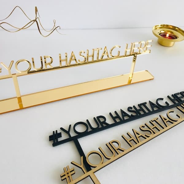 Hashtag Wedding Sign - Etsy