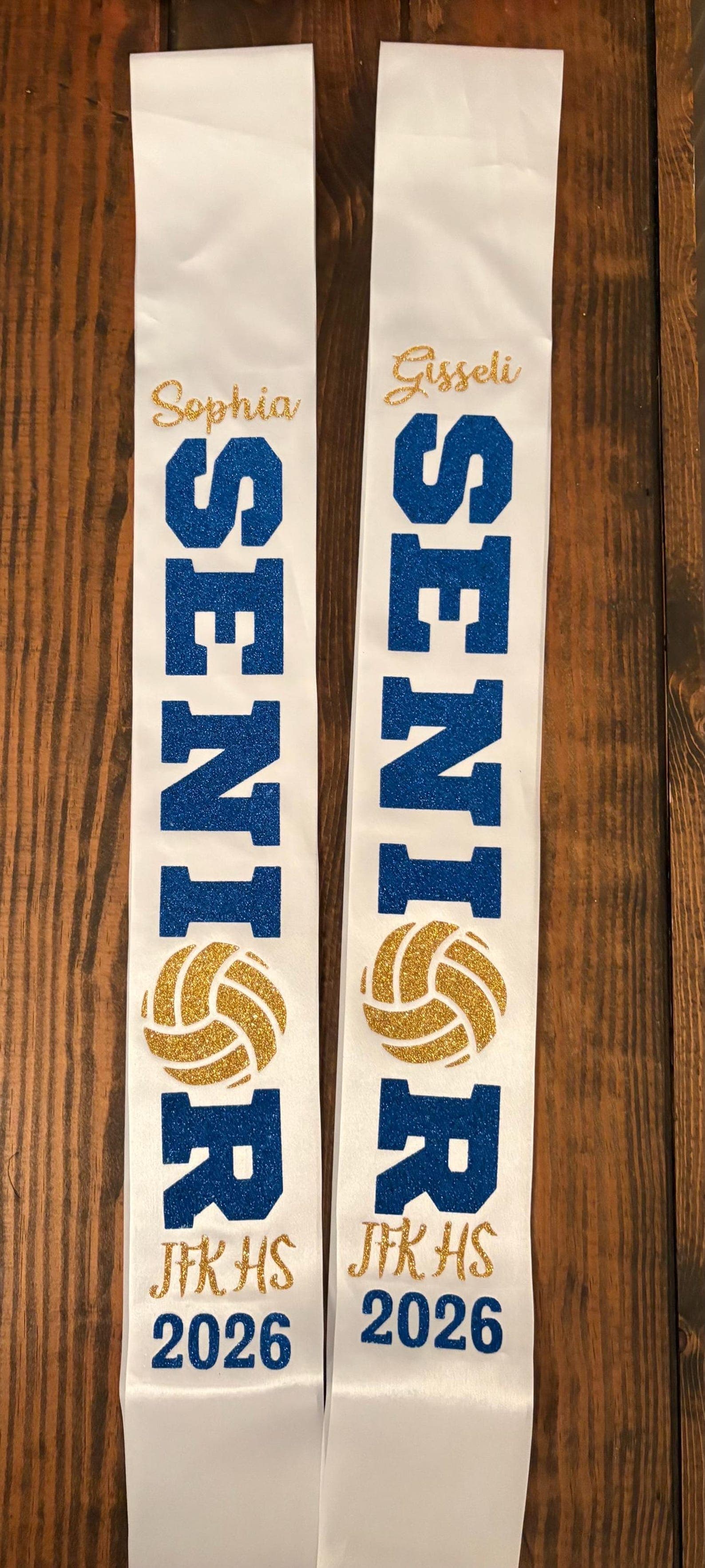 Senior Sports Sashes - Team Sashes - Personalized Senior Sash - Custom ...