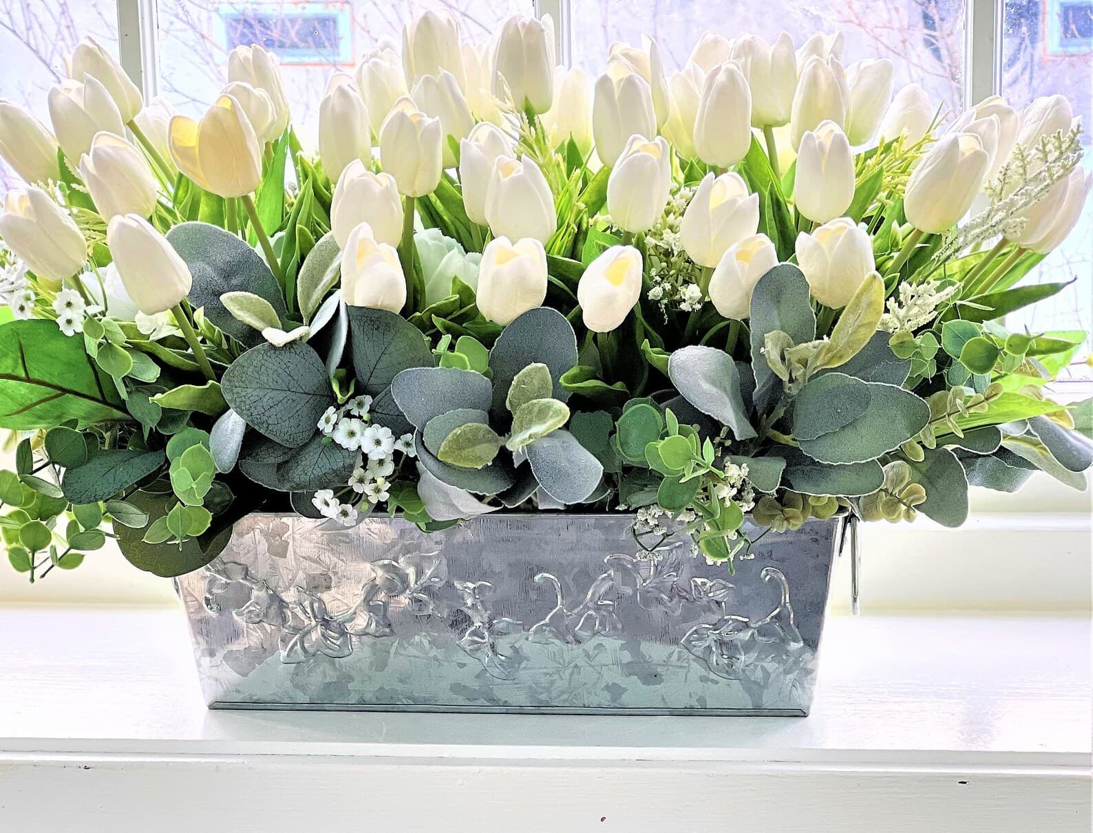 Spring Tulip Centerpiece Table Décor Flower Centerpiece - Etsy