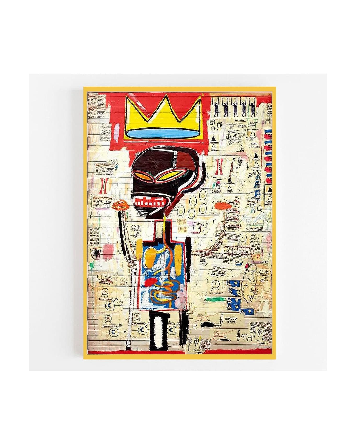 Jean Michel Basquiat Crown Poster Muur Kunst Canvas | Etsy