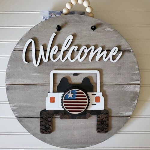 Off-road Vehicle Welcome Sign Interchangeable SUV Door Hanger - Etsy