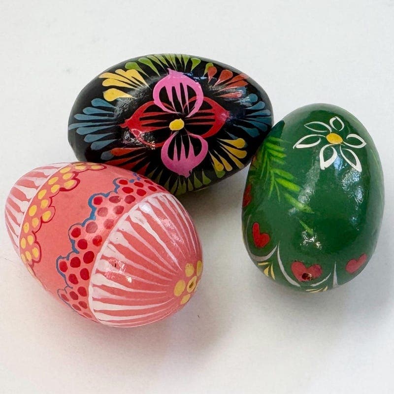 Painted Wooden Eggs - Etsy