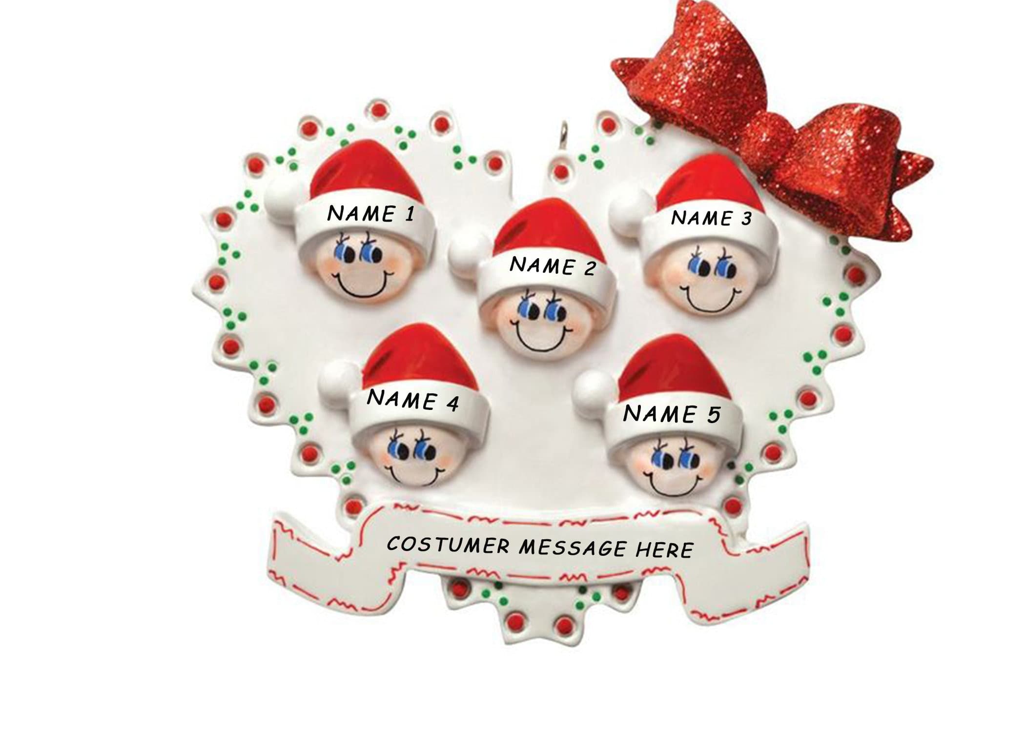 Personalized Ceramic Christmas Ornaments Family Decorations - Etsy