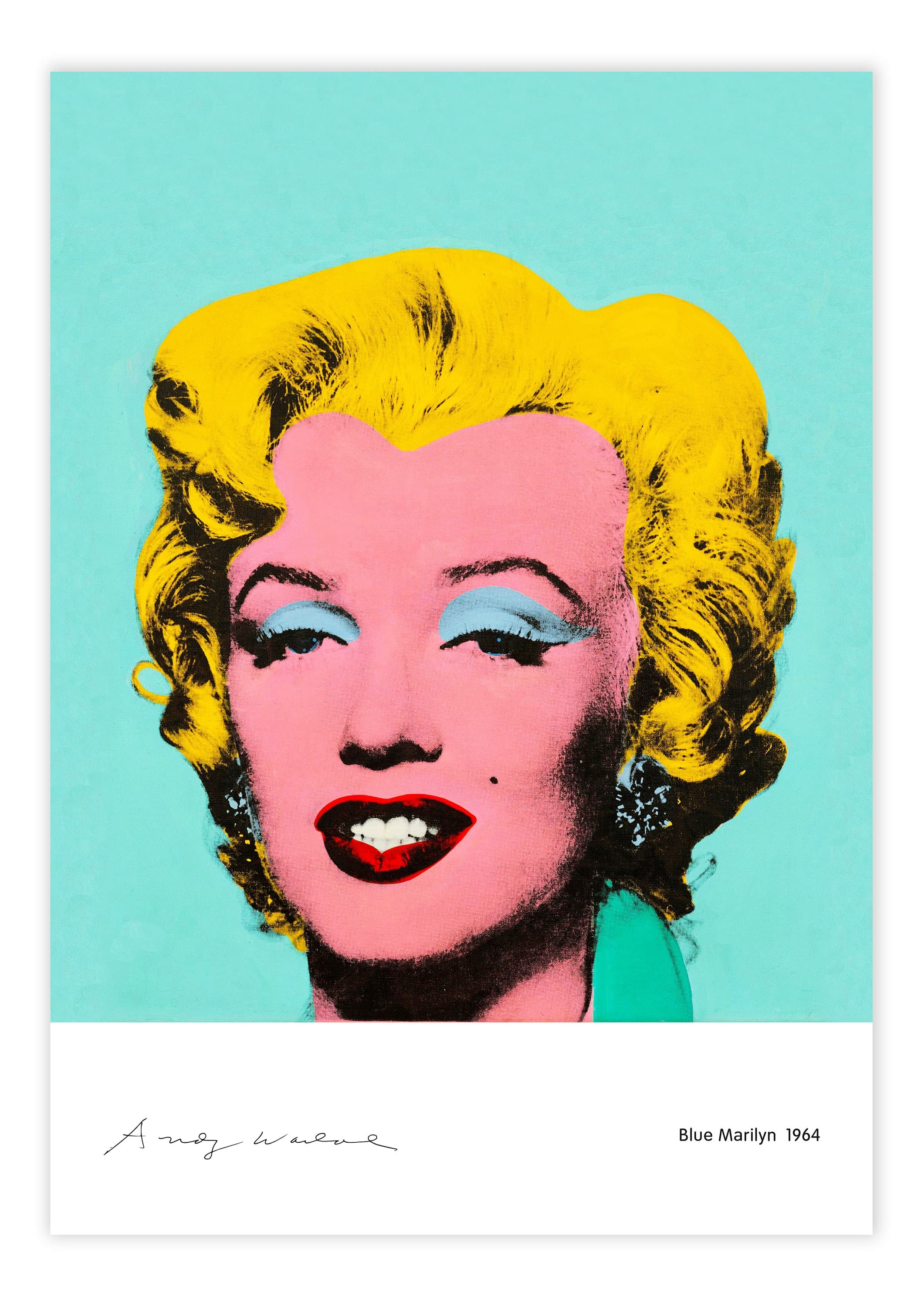 Warhol Marilyn Monroe Print: Shot Sage Blue, Pop Art Silkscreen - Etsy