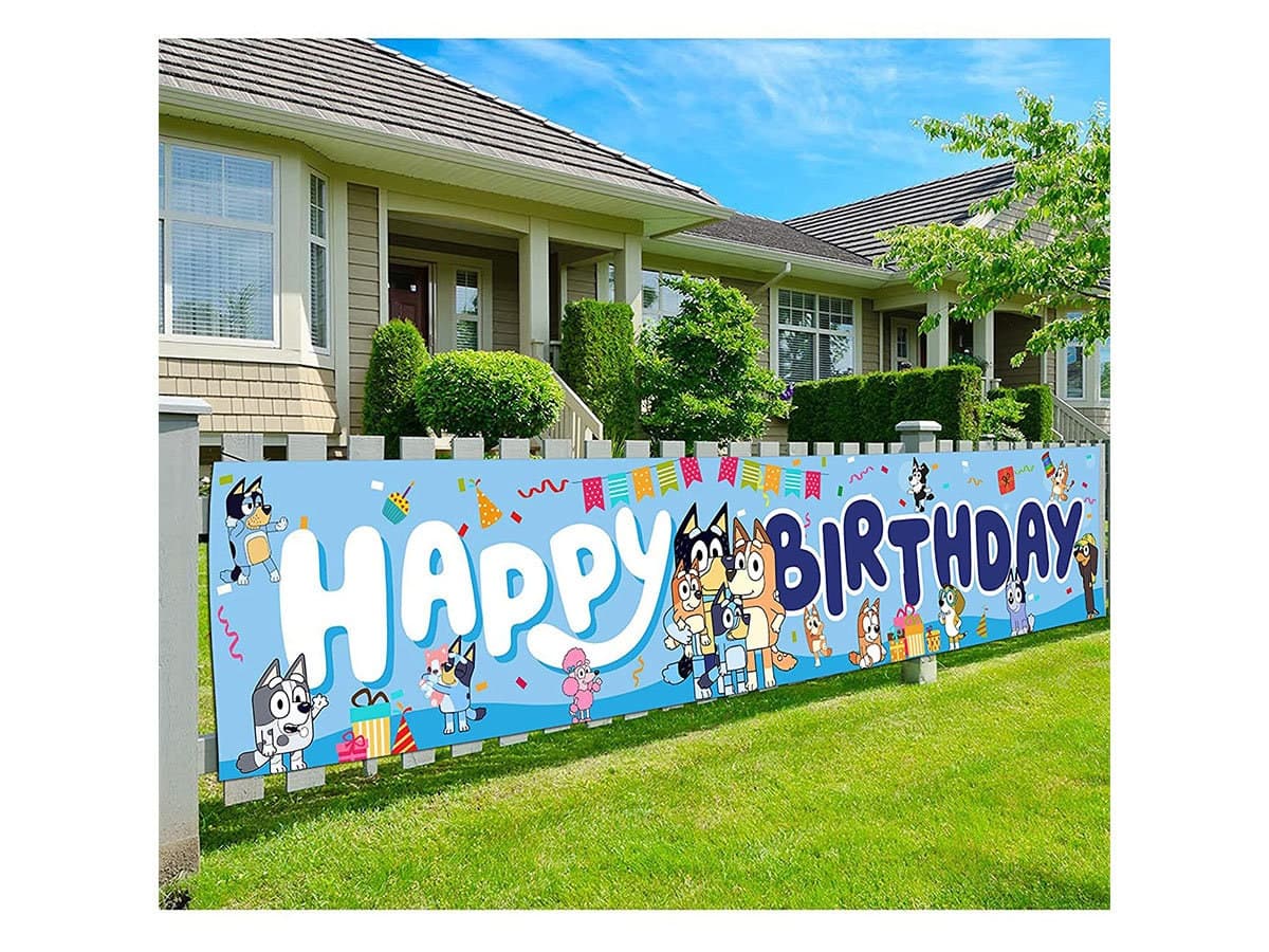 Bluey Themed Birthday BannerBluey Yard Sign Happy | Etsy