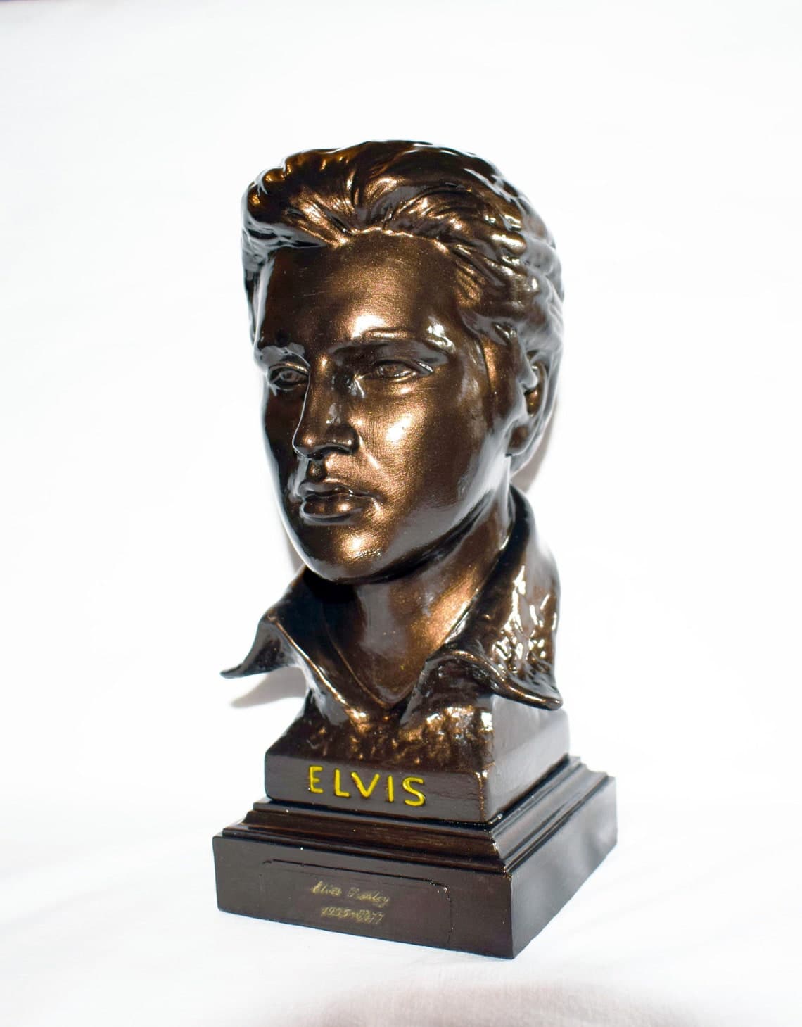 Elvis Aaron Presley Bust King of Rock 'n' Roll Figure | Etsy