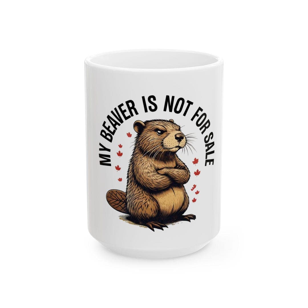 Funny Canadian Beaver Ceramic Mug, Cute Animal Lover Coffee Cup, 11oz ...