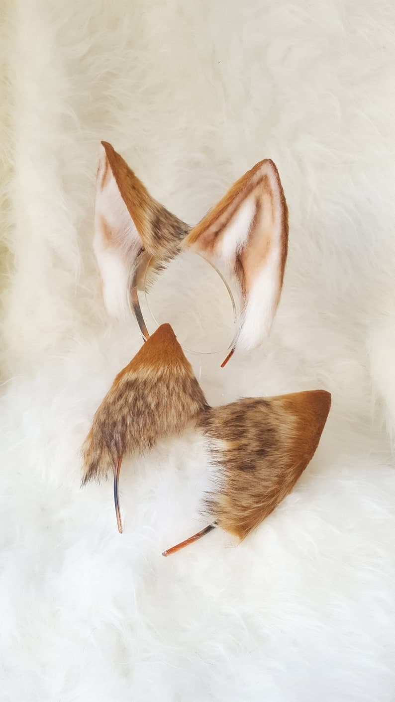 Red Fox Ears Headband - Etsy