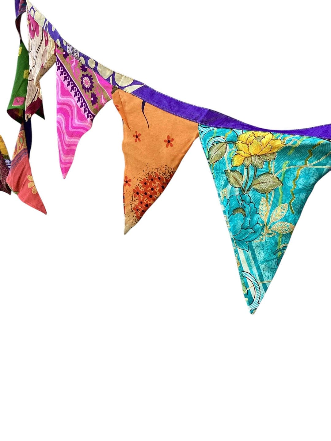 Recycled Sari Bunting Fabric Flag Garlands Boho Decor - Etsy
