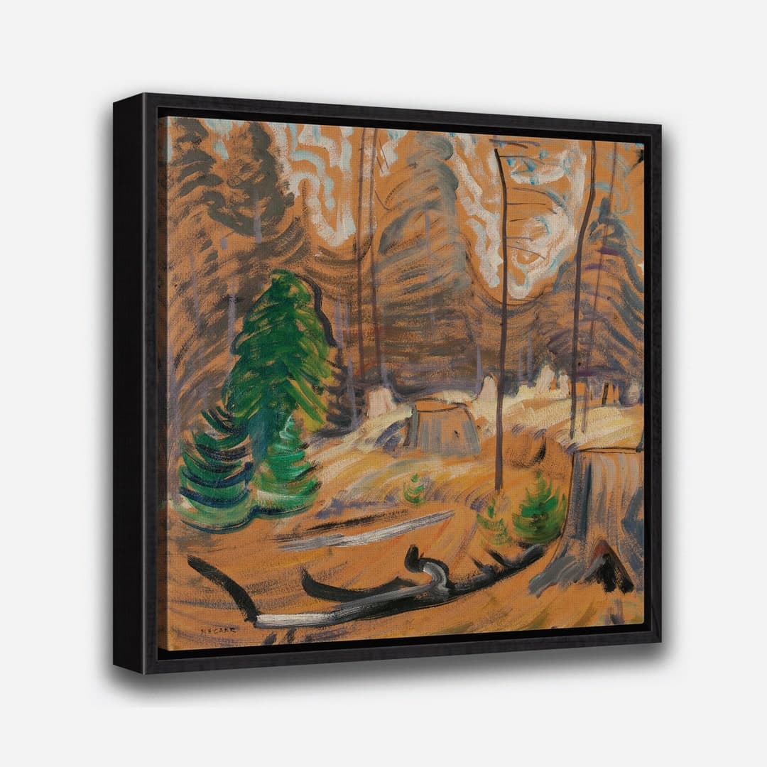 Forest Interior by Emily Carr - Vintage Wall Art Print - 1 or 2 Panel ...