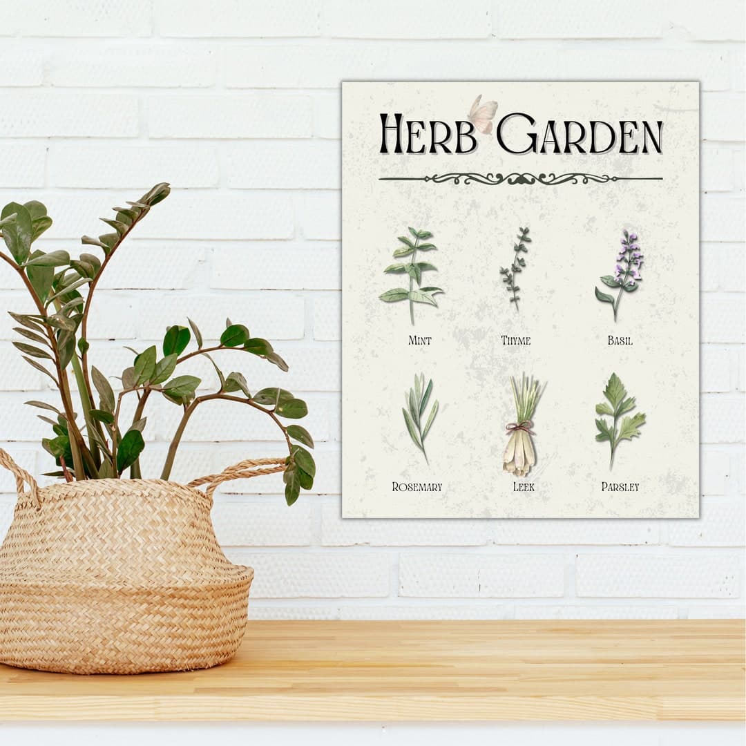 Herb Garden Digital Download, Herb Garden Wall Art, Apothecary Wall Art ...
