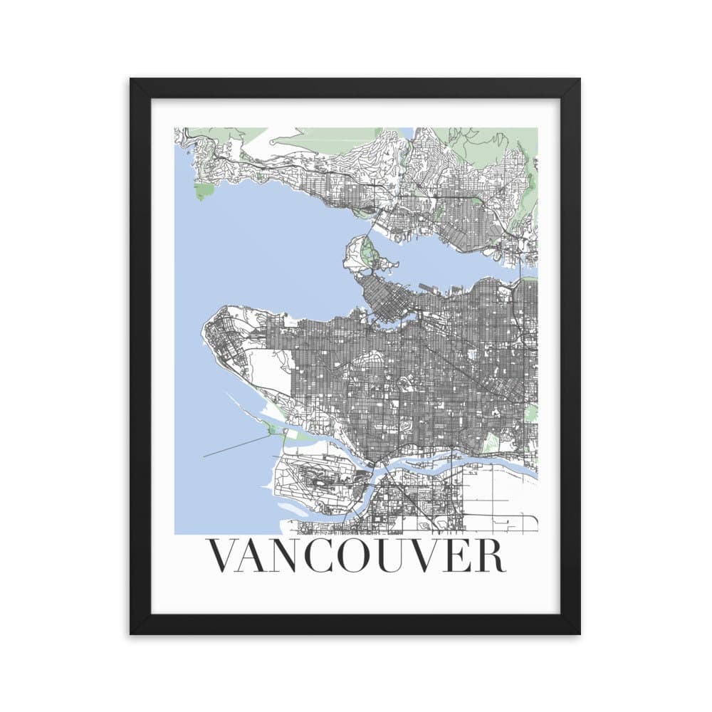 Vancouver City Map Print Your Own Custom Highly Detailed - Etsy