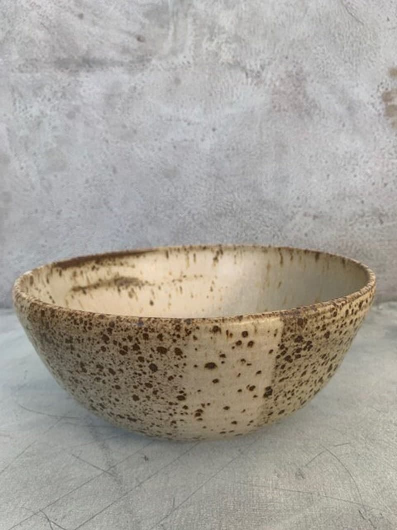 Speckled Stoneware Bowl - Etsy