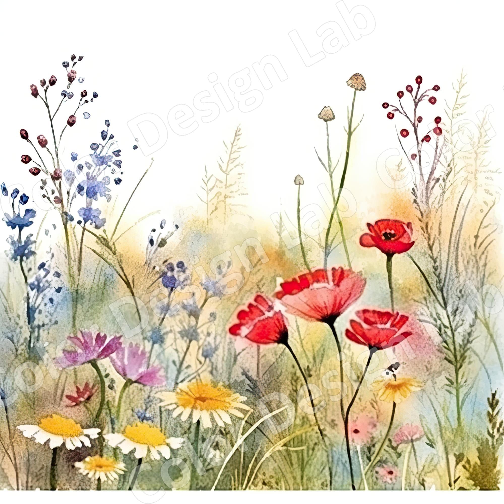 Wildflower Meadow Printable Wall Art Bundle 8 High-resolution - Etsy