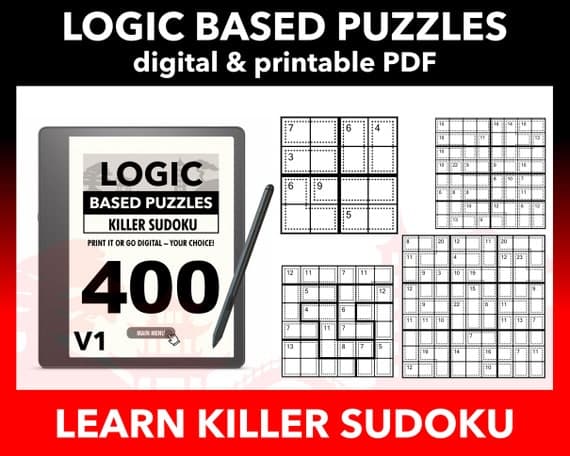 400 Killer Sudoku Puzzle Grids 4689 | Learn to Solve Series ...