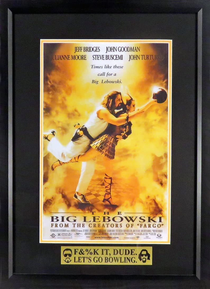 The Big Lebowski Movie Mini-poster Framed - Etsy