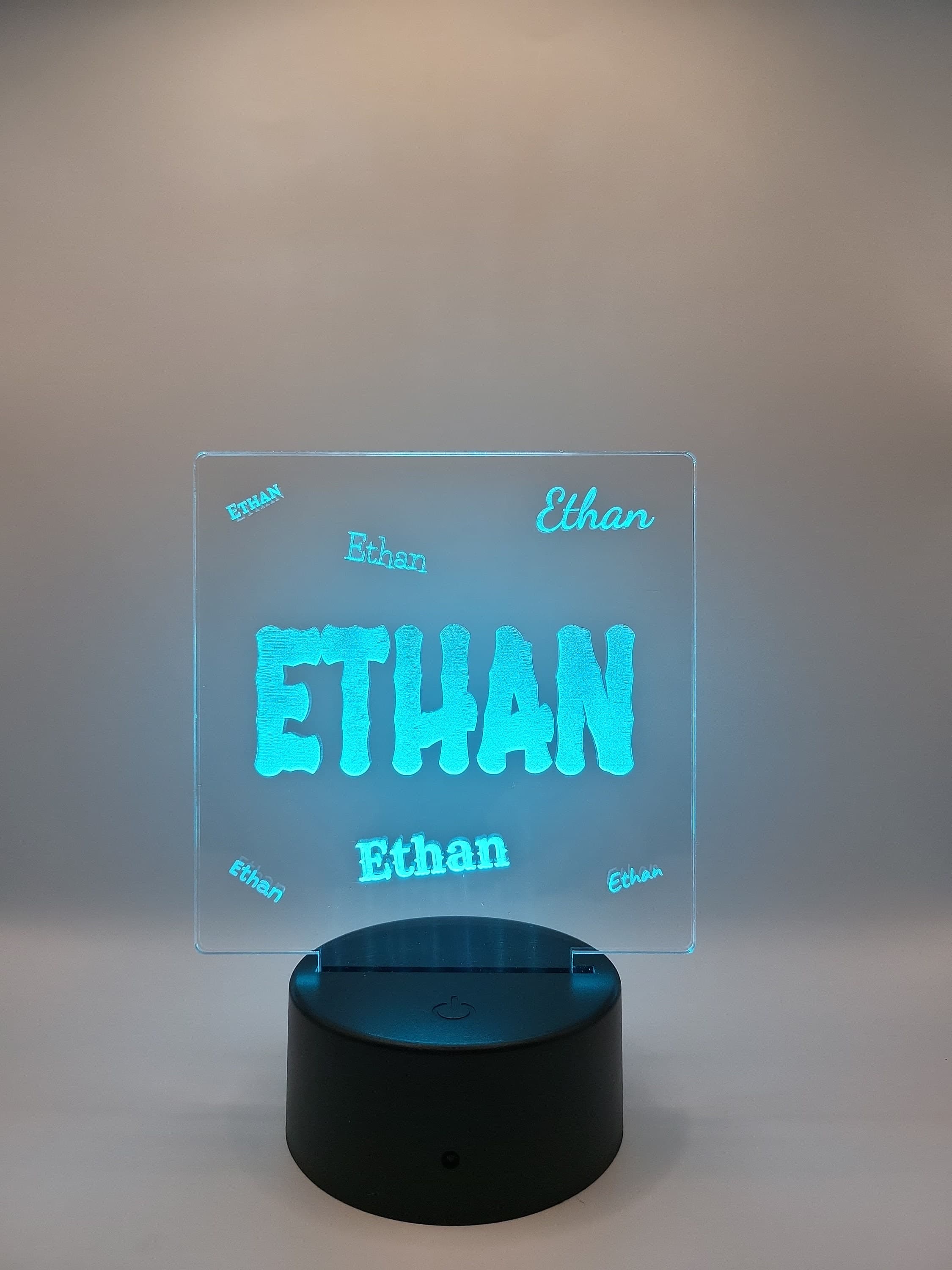 Personalized Acrylic Sign With Name and Color-changing Light Base. Use ...